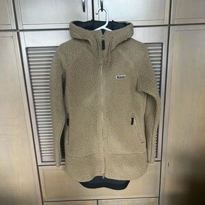 Columbia Tan Fleece Parka